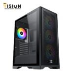 XIGMATEK LUX S BLACK Mid Tower 4fan