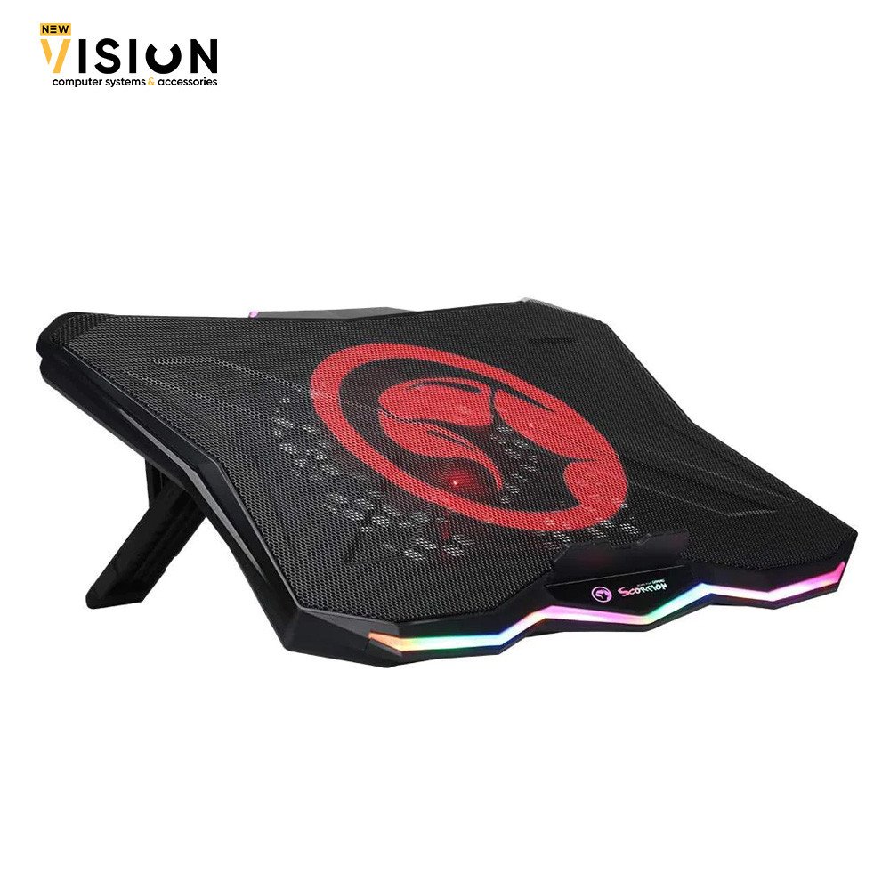marvo-scorpion-fn-40-rgb-laptop-cooling-pad-1 MARVO FN-40 RGB Laptop Cooler Cooling Pad - الصورة 5