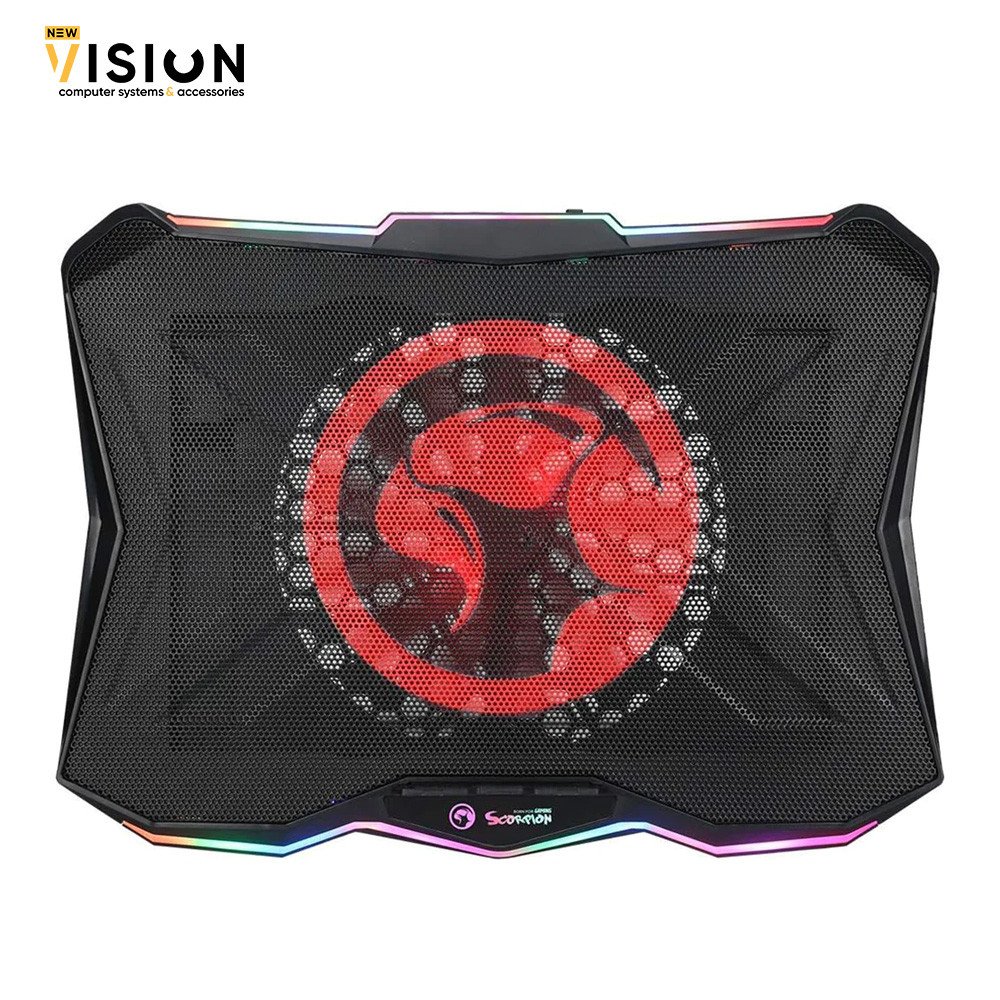 marvo-scorpion-fn-40-rgb-laptop-cooling-pad قاعدة تبريد لابتوب