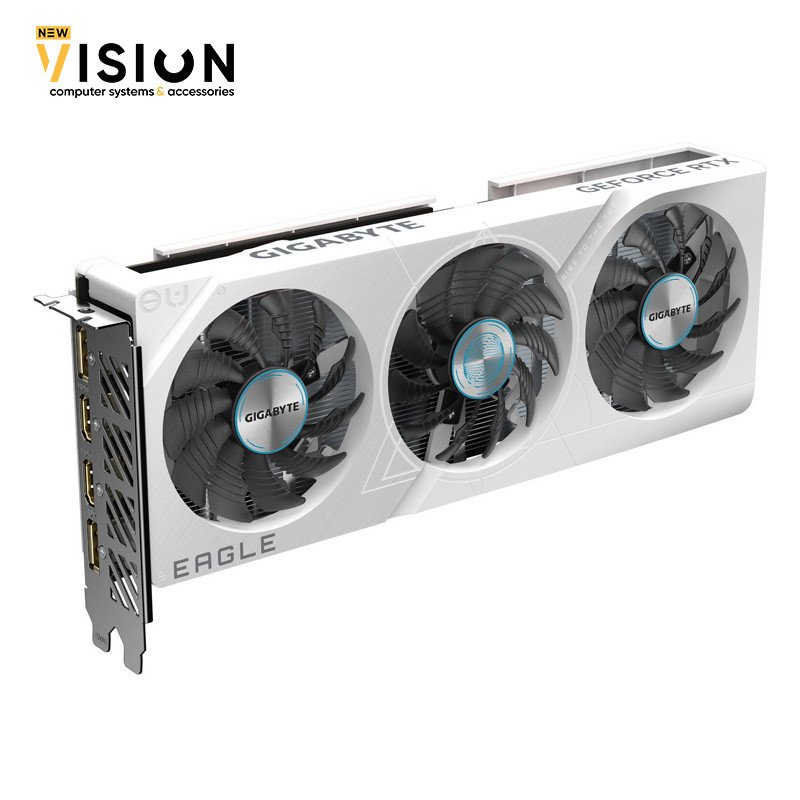 Gigabyte GeForce RTX 4060 EAGLE OC ICE 8G Graphic Card - White-2 Gigabyte GeForce RTX 4060 EAGLE OC ICE 8G Graphic Card - White - الصورة 2