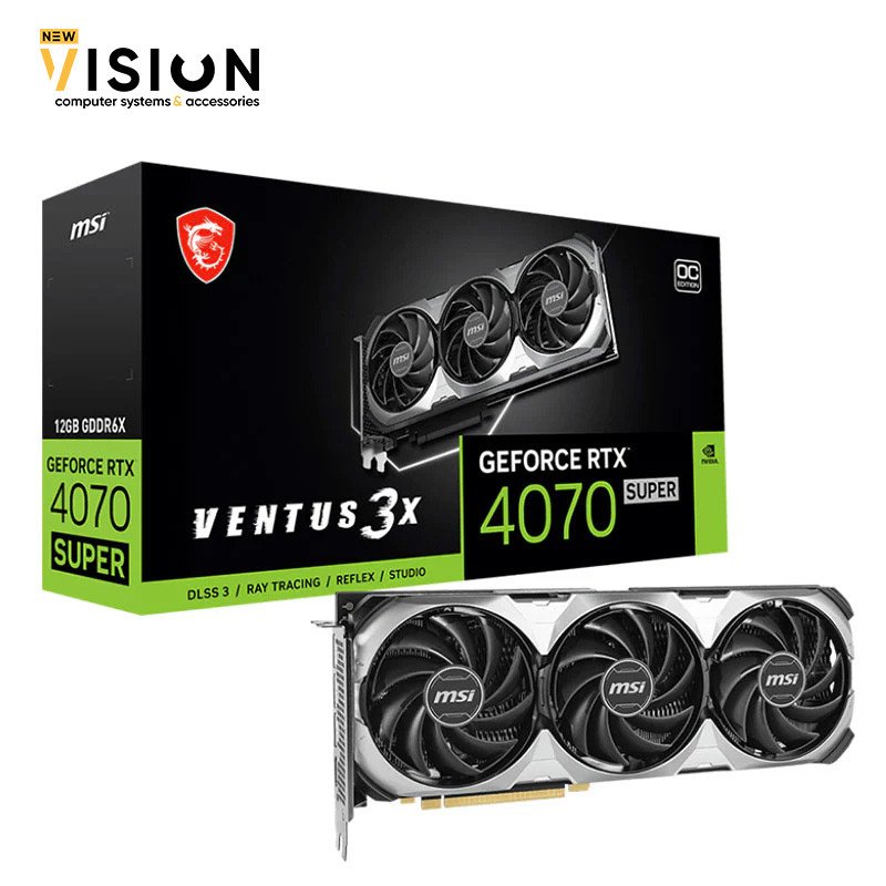 MSI Gaming RTX 4070 Super 12G Ventus 3X OC-1 MSI Gaming RTX 4070 Super 12G Ventus 3X OC - الصورة 1