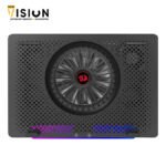 Redragon IVY GCP500 Laptop Cooler – Support 12 to 15.6 Inch – 2 USB Port – Fan Speed Control – Aluminum Panel Faster Cooler – RGB Light Mode – Two Phone Holder