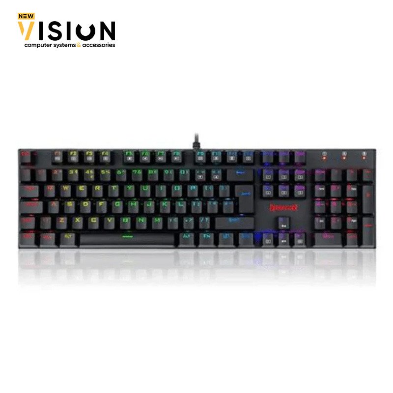 Redragon K565 RUDRA RGB LED Backlit Mechanical Gaming Keyboard with 104 Professional Keys-Linear Red Switches-1 Redragon K565 RUDRA RGB LED Backlit Mechanical Gaming Keyboard with 104 Professional Keys-Linear Red Switches - الصورة 3