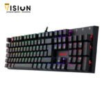 Redragon K565 RUDRA RGB LED Backlit Mechanical Gaming Keyboard with 104 Professional Keys-Linear Red Switches