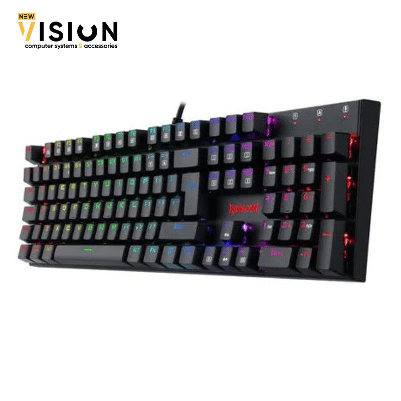 Redragon K565 RUDRA RGB LED Backlit Mechanical Gaming Keyboard with 104 Professional Keys-Linear Red Switches-2 Redragon K565 RUDRA RGB LED Backlit Mechanical Gaming Keyboard with 104 Professional Keys-Linear Red Switches - الصورة 1