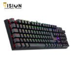 Redragon K565 RUDRA RGB LED Backlit Mechanical Gaming Keyboard with 104 Professional Keys-Linear Red Switches - الصورة 2