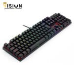 Redragon K565 RUDRA RGB LED Backlit Mechanical Gaming Keyboard with 104 Professional Keys-Linear Red Switches - الصورة 4