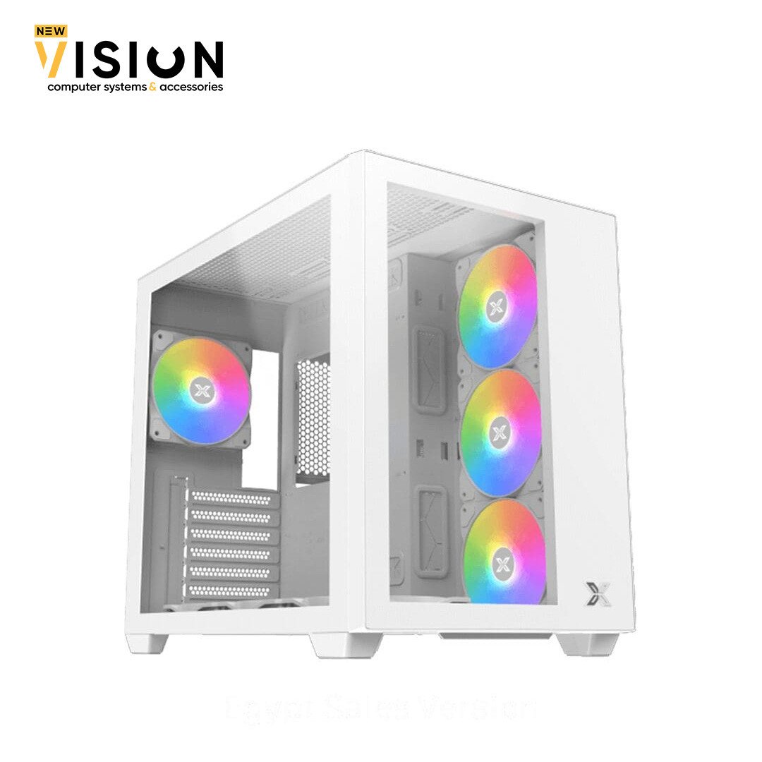 Xigmatek Aqua III Arctic Argb Mid Tower Case-1 Xigmatek Aqua III Arctic Argb Mid Tower Case - الصورة 1