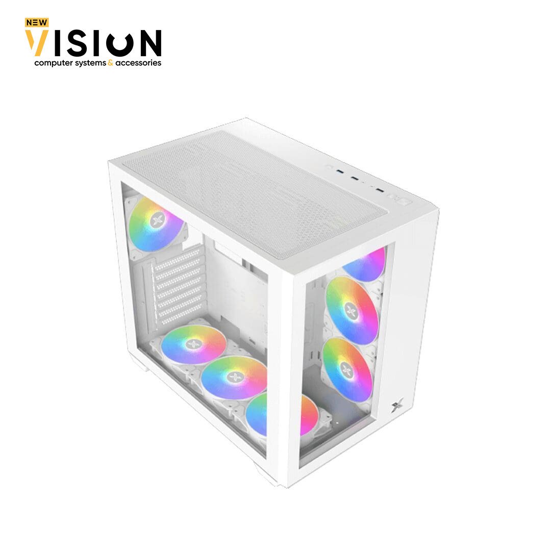Xigmatek Aqua III Arctic Argb Mid Tower Case-5 Xigmatek Aqua III Arctic Argb Mid Tower Case - الصورة 5