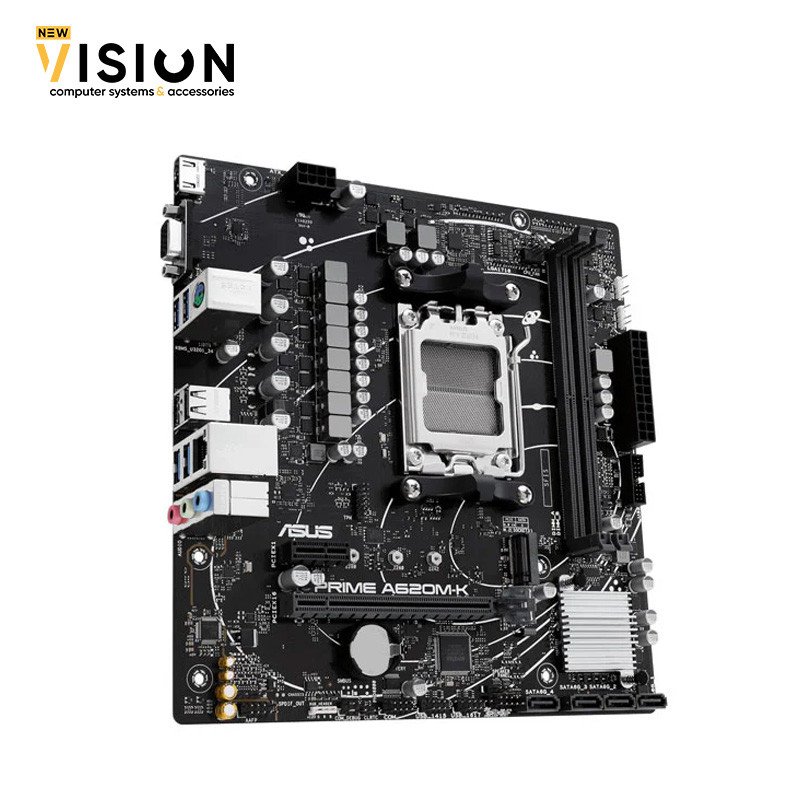 ASUS PRIME A620M-K AMD Ryzen AM5 Micro ATX DDR5 HDMI Motherboard- ASUS PRIME A620M-K AMD Ryzen AM5 Micro ATX DDR5 HDMI Motherboard - الصورة 3