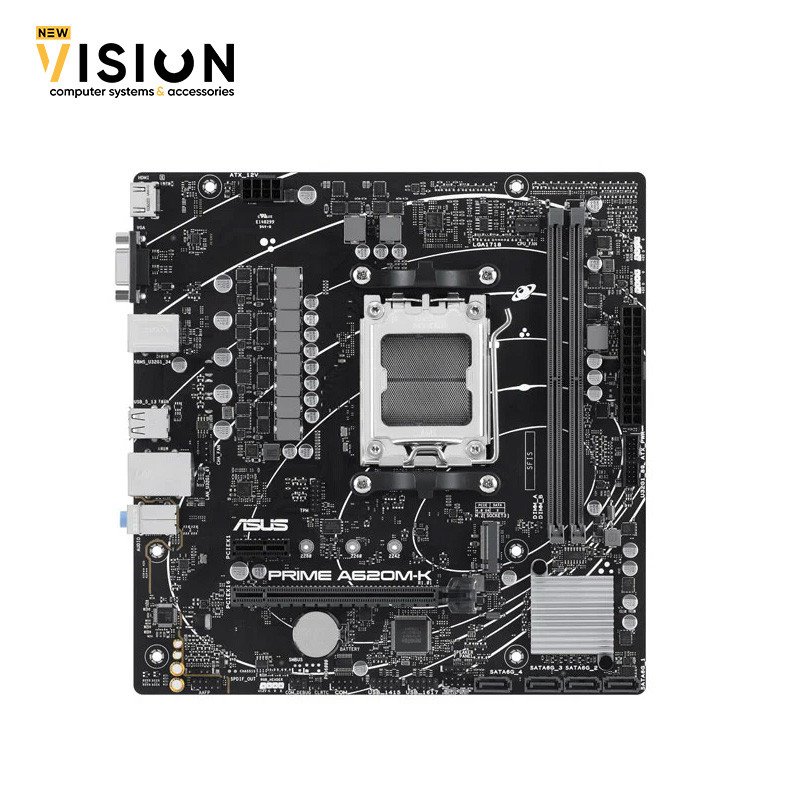 ASUS PRIME A620M-K AMD Ryzen AM5 Micro ATX DDR5 HDMI Motherboard-2 ASUS PRIME A620M-K AMD Ryzen AM5 Micro ATX DDR5 HDMI Motherboard - الصورة 2