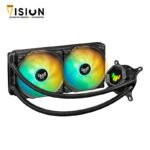 Asus TUF Gaming LC 240 ARGB all-in-one liquid CPU cooler with Aura Sync and dual TUF Gaming 120 mm ARGB radiator fans