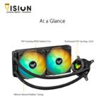 ⁦Asus TUF Gaming LC 240 ARGB all-in-one liquid CPU cooler with Aura Sync and dual TUF Gaming 120 mm ARGB radiator fans⁩ - الصورة ⁦3⁩