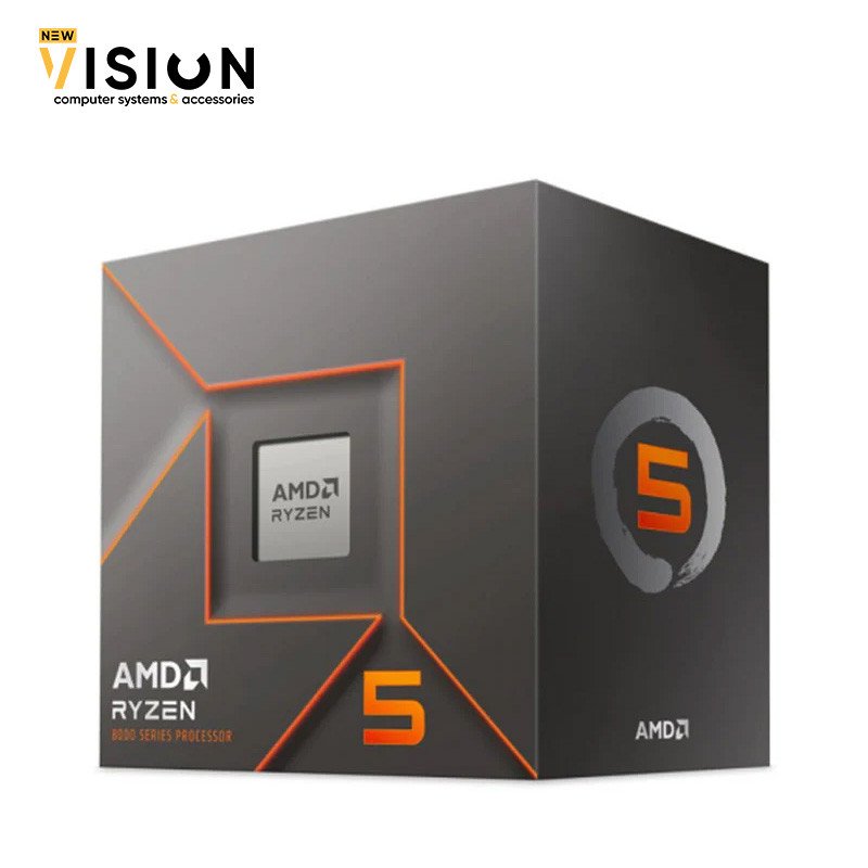 AMD Ryzen 5 8400F (4.2 GHz) Ryzen 5 8000 Series 6-Core, 12-Threads, Socket AM5, 65W Processor-1 بروسيسور amd