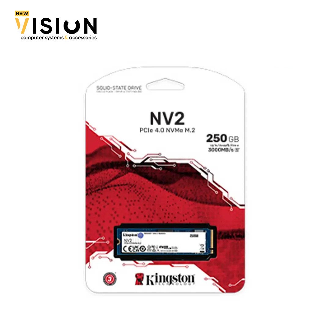 Kingston NV2 256GB M.2 2280 NVMe Internal SSD PCIe 4.0 Gen-1 Kingston NV2 250GB M.2 2280 NVMe Internal SSD PCIe 4.0 Gen - الصورة 1