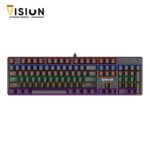 ⁦Redragon K608 Valheim Gaming Mechanical Keyboard – RAINBOW⁩ - الصورة ⁦2⁩