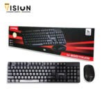 Utopia Wireless Mouse & Keyboard U-200 , 10m Receiving Distance – Black