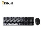 Utopia Wireless Mouse & Keyboard U-200 , 10m Receiving Distance – Black - الصورة 2