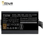 ⁦Cooler Master MWE 750 Bronze V3 230V ATX 3.1 750W 80 Plus Bronze Power Supply⁩ - الصورة ⁦3⁩