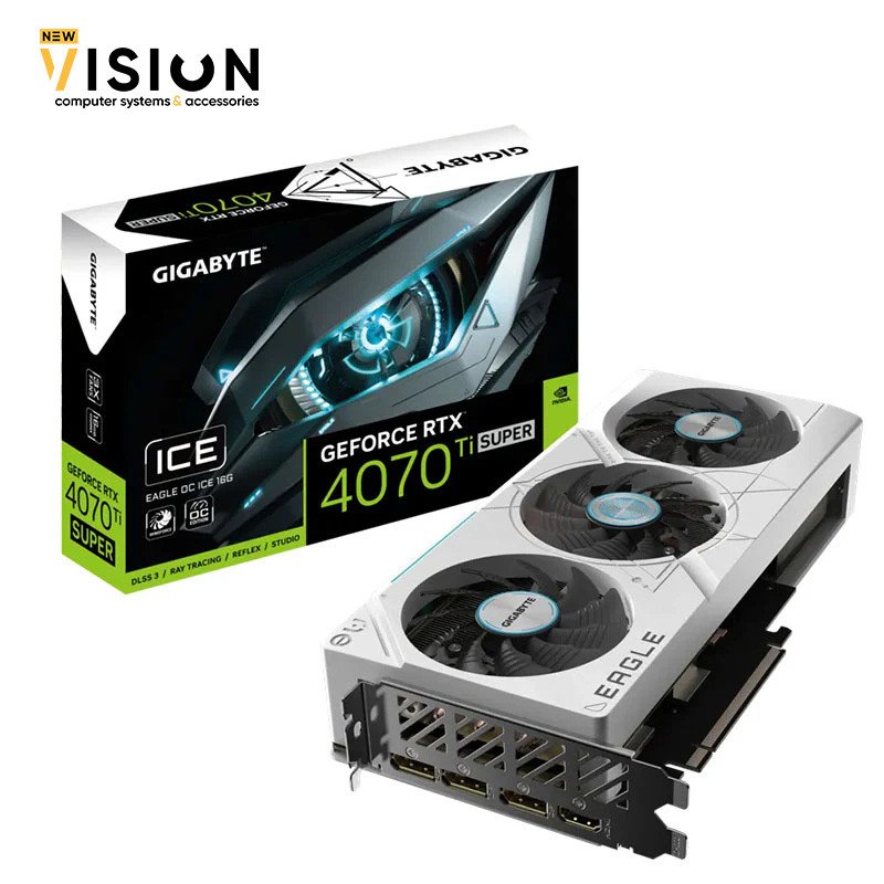 GIGABYTE GeForce RTX 4070 Ti SUPER EAGLE OC ICE 16GB GDDR6X-1 GIGABYTE GeForce RTX 4070 Ti SUPER EAGLE OC ICE 16GB GDDR6X - الصورة 1