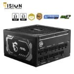 MSI MAG A1000GL PCIE 5 Gaming Power Supply - ATX 3.1 & PCIE 5.1 Ready - Full Modular - 80 Plus Gold Certified 1000W - Compact Size - ATX PSU