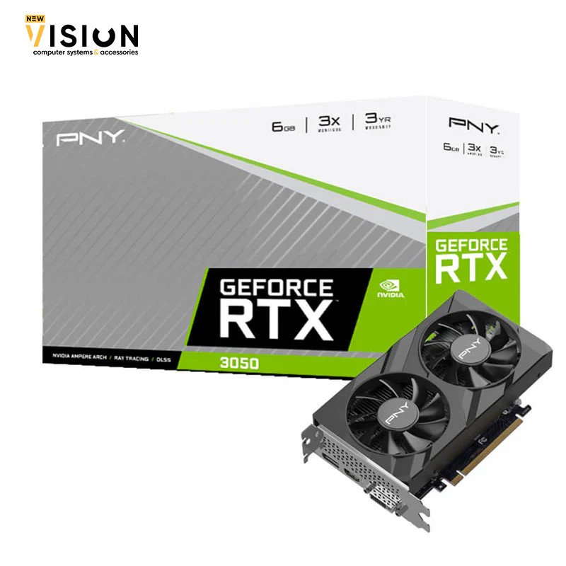 PNY RTX 3050 GAMING VERTO DUAL FAN 6G GDDR6-1 PNY RTX 3050 GAMING VERTO DUAL FAN 6G GDDR6 - الصورة 1