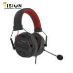 ⁦Redragon H380 CHIRON USB Gaming Headset - RGB lighted Virtual Surround Sound 7.1 - Noise Cancelation Microphone⁩ - الصورة ⁦2⁩