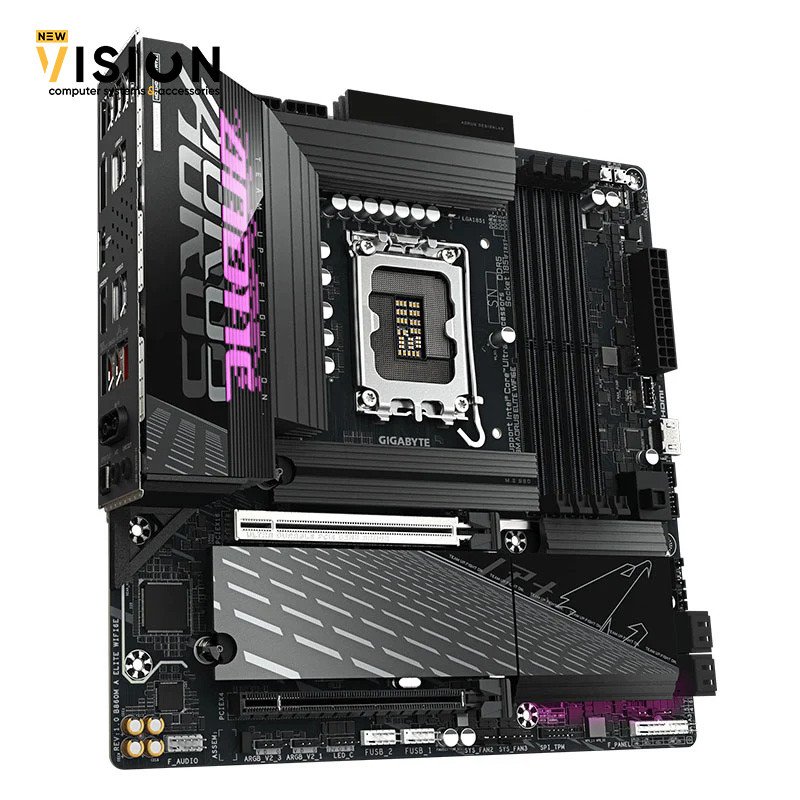 GIGABYTE B860M AORUS ELITE-3 GIGABYTE B860M AORUS ELITE WIFI6E MOTHERBOARD - الصورة 3