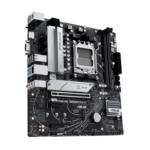⁦AMD B650 Micro-ATX motherboard with DDR5, PCIe 5.0 M.2, 2.5Gb Ethernet, HDMI™, VGA, rear USB 3.2 Gen 2, front USB 3.2 Gen 1 Type-C®, BIOS FlashBack™, Aura Sync⁩ - الصورة ⁦3⁩