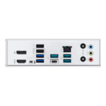 ⁦AMD B650 ATX motherboard, DDR5, PCIe 5.0 Ready, three M.2 slots, Wi-Fi 6E, Realtek 2.5Gb Ethernet, DisplayPort, HDMI™, rear USB 10Gbps Type-A & Type-C® support, BIOS FlashBack™, Aura Sync⁩ - الصورة ⁦5⁩