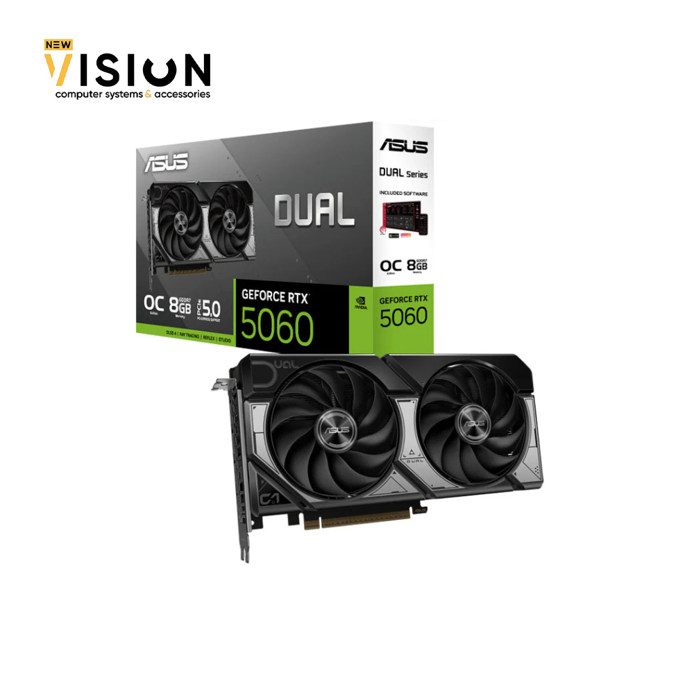 Untitled design (1) ASUS Dual GeForce RTX™ 5060 8GB GDDR7 OC Edition - الصورة 1