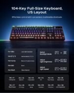 T-DAGGER NAXOS T-TGK310 Gaming Mechanical Keyboard BLUE S - الصورة 2