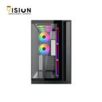 ⁦XIGMATEK Aqua 7 Argb BTF 8 Fan ARGB Pwm EATX Type C Super Tower Case⁩ - الصورة ⁦3⁩
