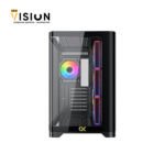 XIGMATEK Crystal Storm 4 fan PWM Argb Curved TG Mid Tower - الصورة 2