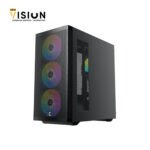 ⁦XIGMATEK Osiris ARGB 4 Fan 140mm BTF +  750w 80+ GOLD Super Tower Case⁩ - الصورة ⁦2⁩