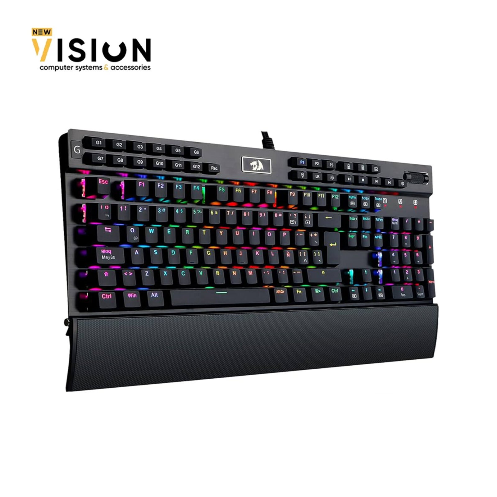 Redragon K550 RGB Purple Switch Yama 131 Key RGB LED Illuminated Backlit Mechanical Keyboard – Black (English Layout) Redragon K550 RGB Purple Switch Yama 131 Key RGB LED Illuminated Backlit Mechanical Keyboard – Black (English Layout) - الصورة 1
