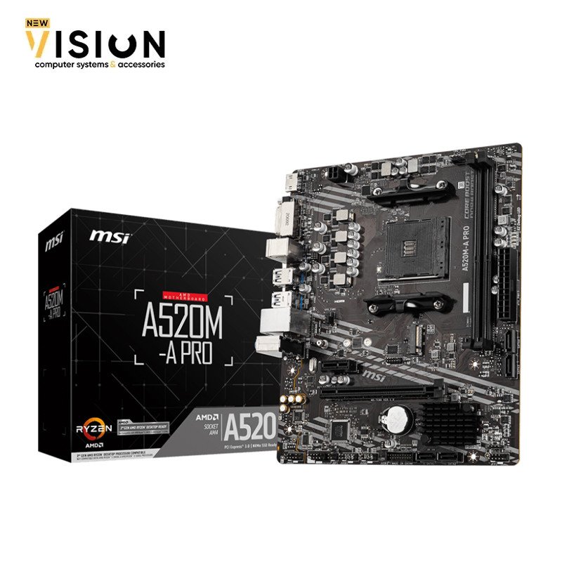 MSI A520M APRO DDR4 MSI A520M APRO DDR4, AMD Ryzen, M.2 NVMe - الصورة 1